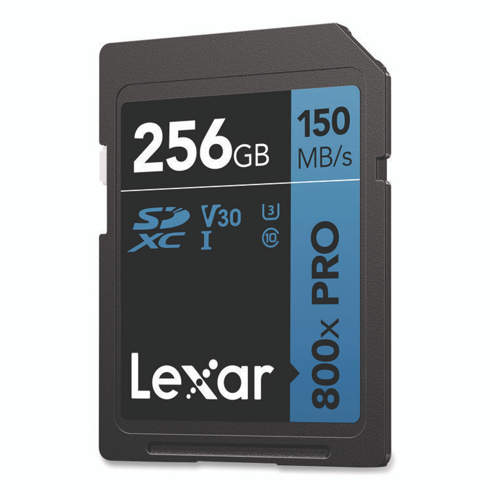 LEXAR MEDIA INC. LSD800P256GB High-Performance PRO BLUE Series SDXC Memory Card, UHS-I V30 U1 Class 10, 256 GB