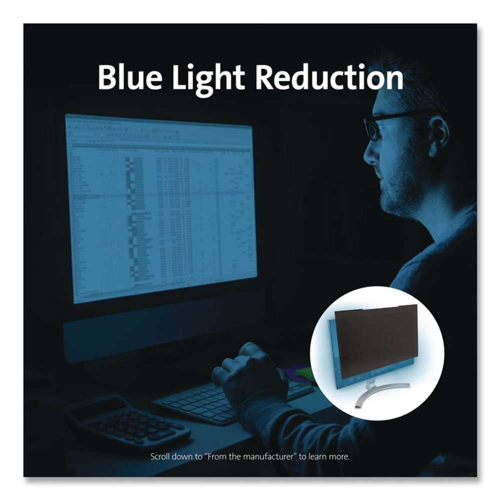 KENSINGTON K60731WW Privacy Filter for Widescreen Monitor for 23.8" Flat Panel Monitor, 16:9 Aspect Ratio