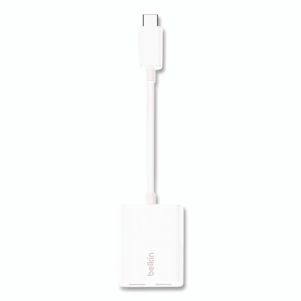 BELKIN COMPONENTS F7U081BTWH RockStar USB-C Audio + Charge Adapter, White
