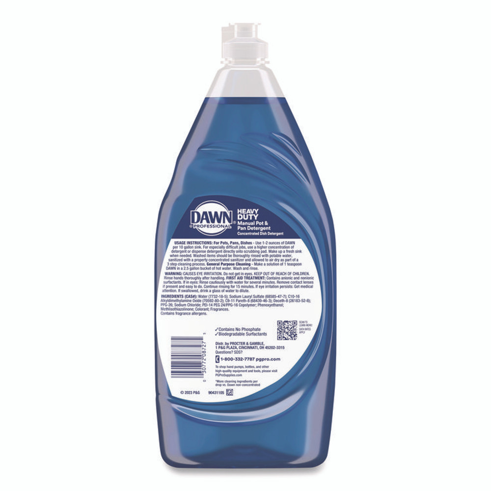 PROCTER & GAMBLE Dawn® Professional 3077208727 Heavy-Duty Manual Pot and Pan Dish Detergent, Original Scent, 38 oz Bottle