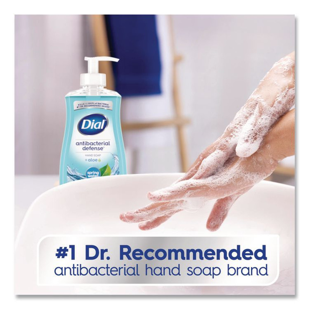 DIAL PROFESSIONAL 17000209524 Antibacterial Liquid Hand Soap, Spring Water Scent, 11 oz