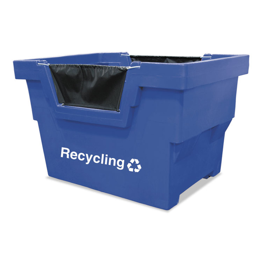 ROYAL BASKET TRUCKS L23BLXRMC4UN General Recycling Truck, Polyethylene/Steel/Vinyl, Blue
