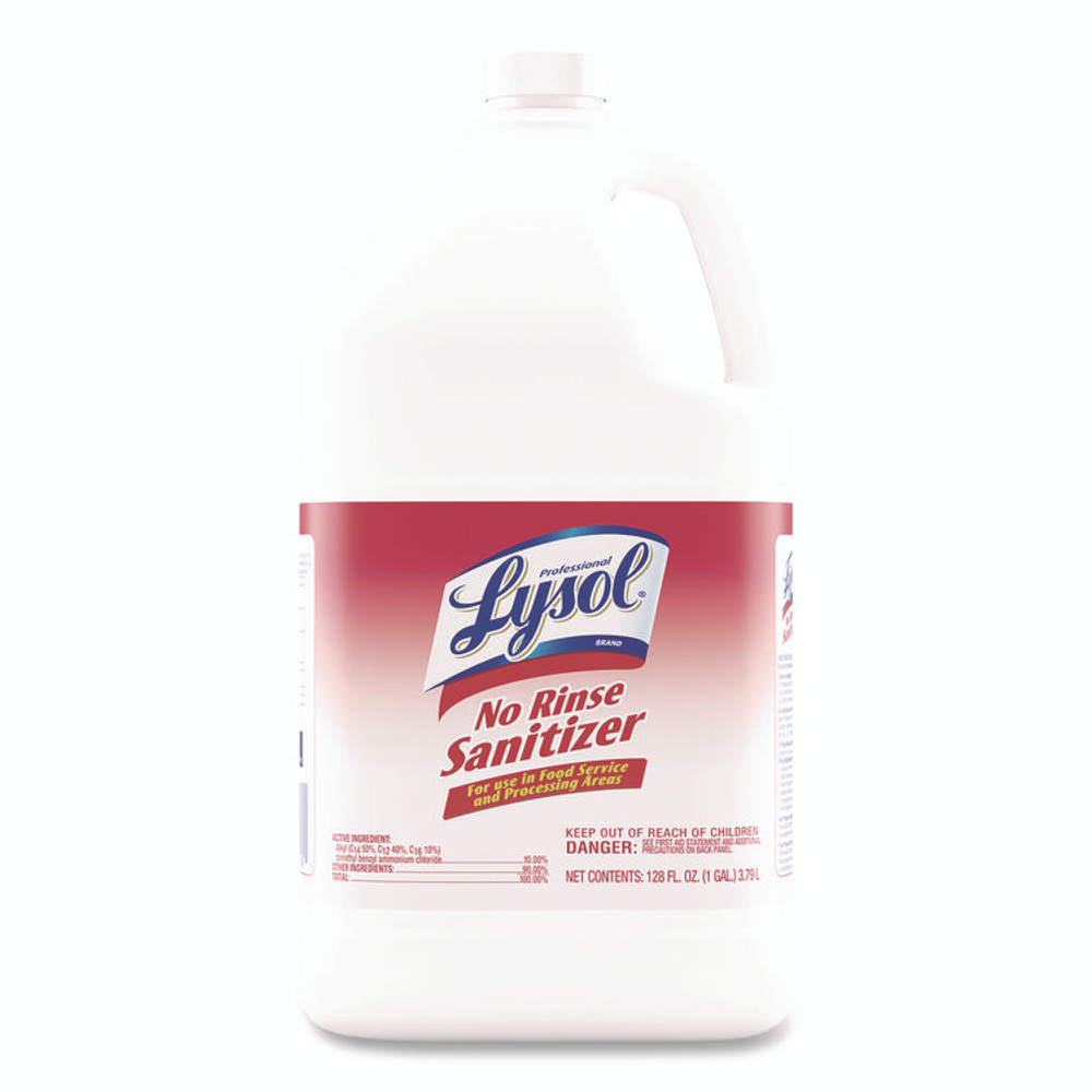 RECKITT BENCKISER Professional LYSOL® Brand 3624174389 No-Rinse Sanitizer Concentrate, Unscented, 128 oz Bottle