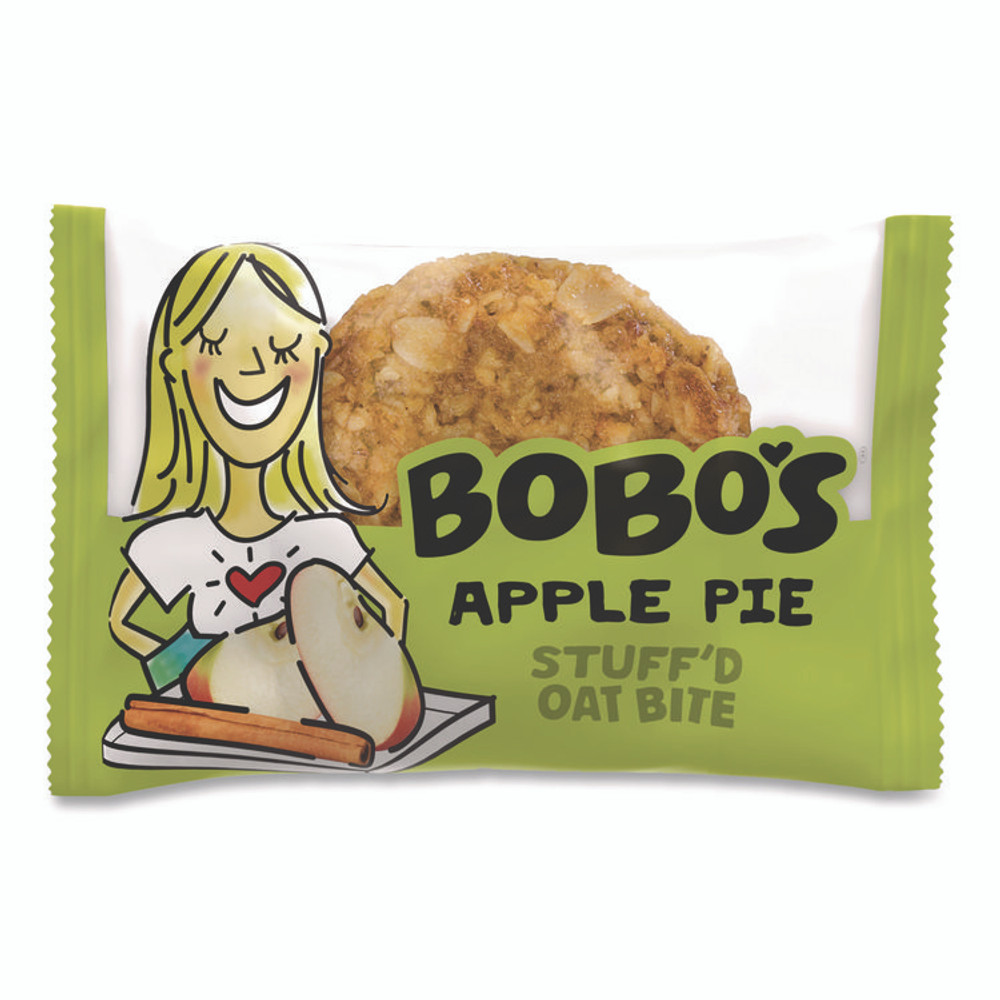 BOBO'S 00215 Stuff'd Oatmeal Bites, Apple Pie, 1.3 oz Individually Wrapped, 25/Box