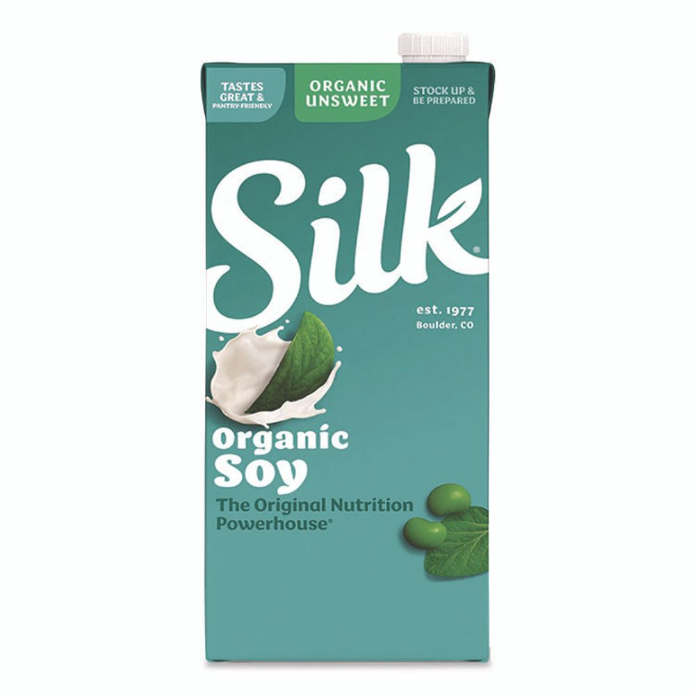 WHITEWAVE FOODS Silk® 1706751 Soymilk, Unsweetened Original, 32 oz, 6/Carton