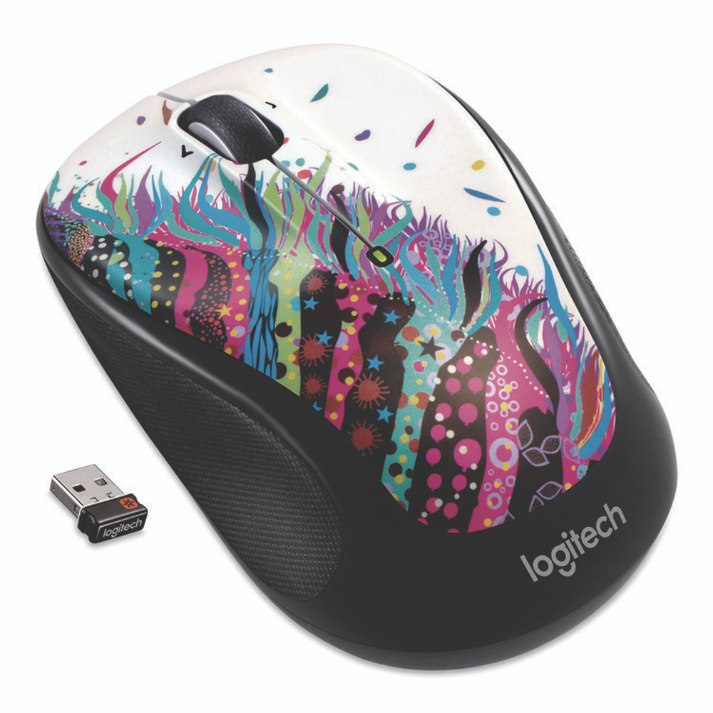 LOGITECH, INC. 180063 M325 Wireless Mouse, 2.4 GHz Frequency/30 ft Wireless Range, Left/Right Hand Use, Celebrate