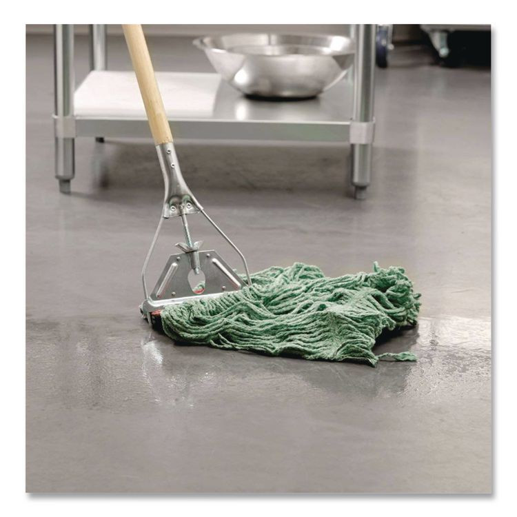 RUBBERMAID COMMERCIAL PROD. FGD25306GR00 Super Stitch Blend Mop, Cotton/Synthetic, Green