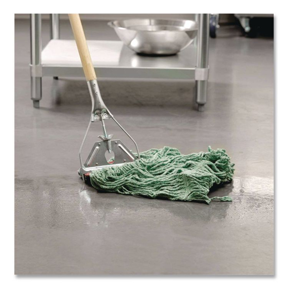 RUBBERMAID COMMERCIAL PROD. FGD25306GR00 Super Stitch Blend Mop, Cotton/Synthetic, Green