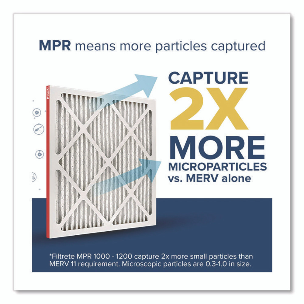 3M/COMMERCIAL TAPE DIV. Filtrete™ 98214CA Allergen Defense Air Filter, MERV 11, MPR 1000, 18 x 24, 4/Carton