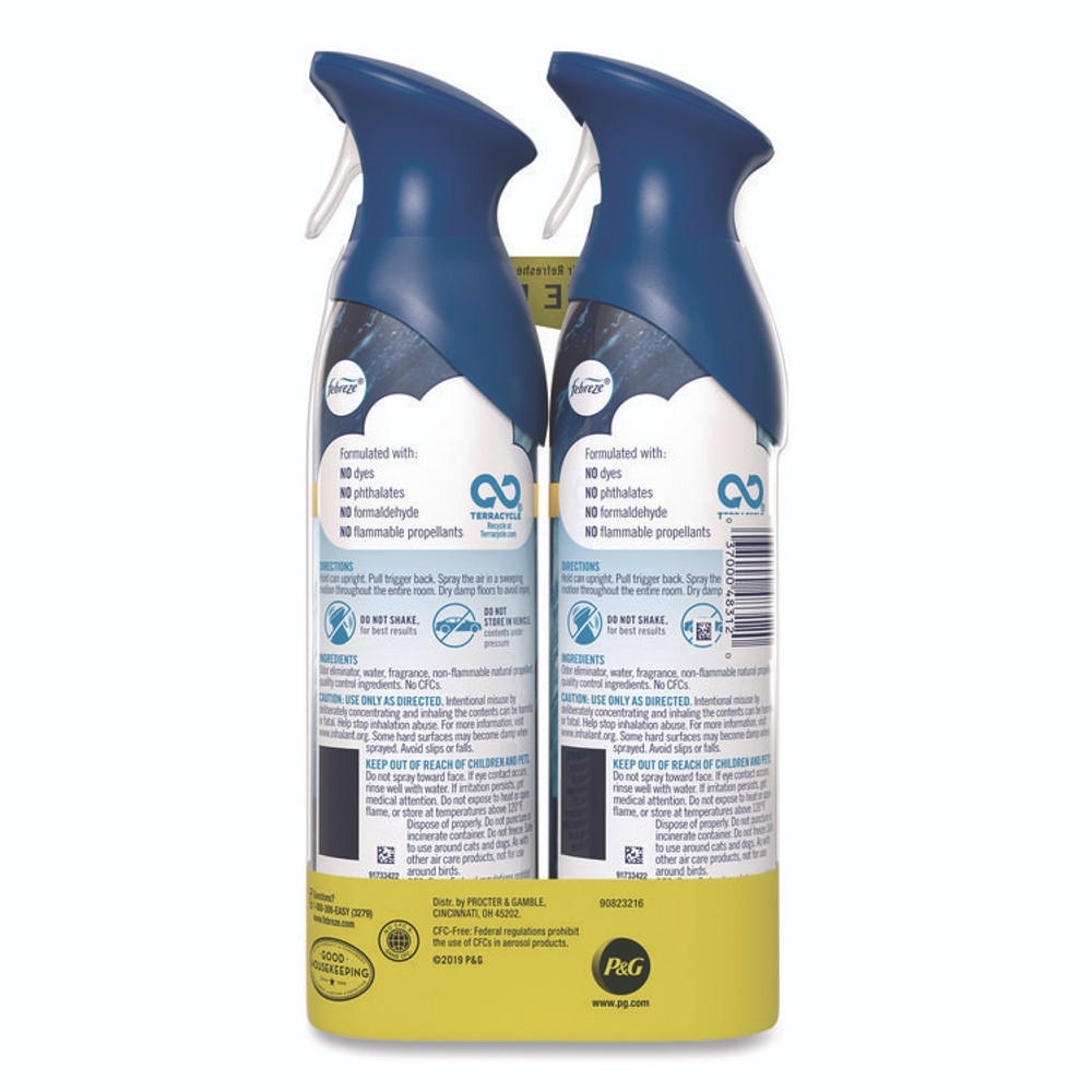 PROCTER & GAMBLE Febreze® 48312PK AIR, Ocean, 8.8 oz Aerosol Spray, 2/Pack