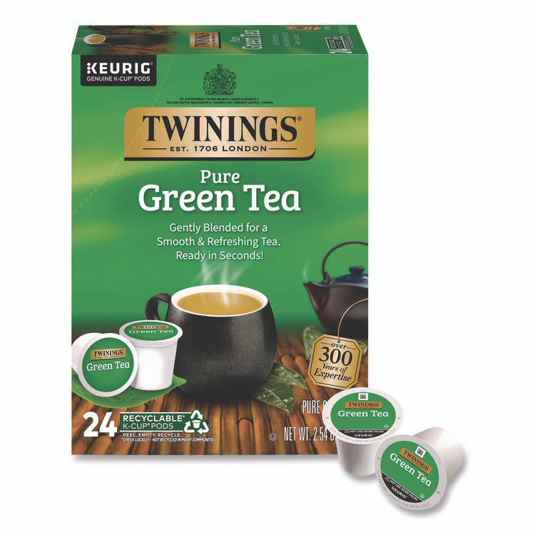 TWININGS NORTH AMERICA INC TNA85788 Tea K-Cups, Green Tea, 0.11 oz, 24/Box
