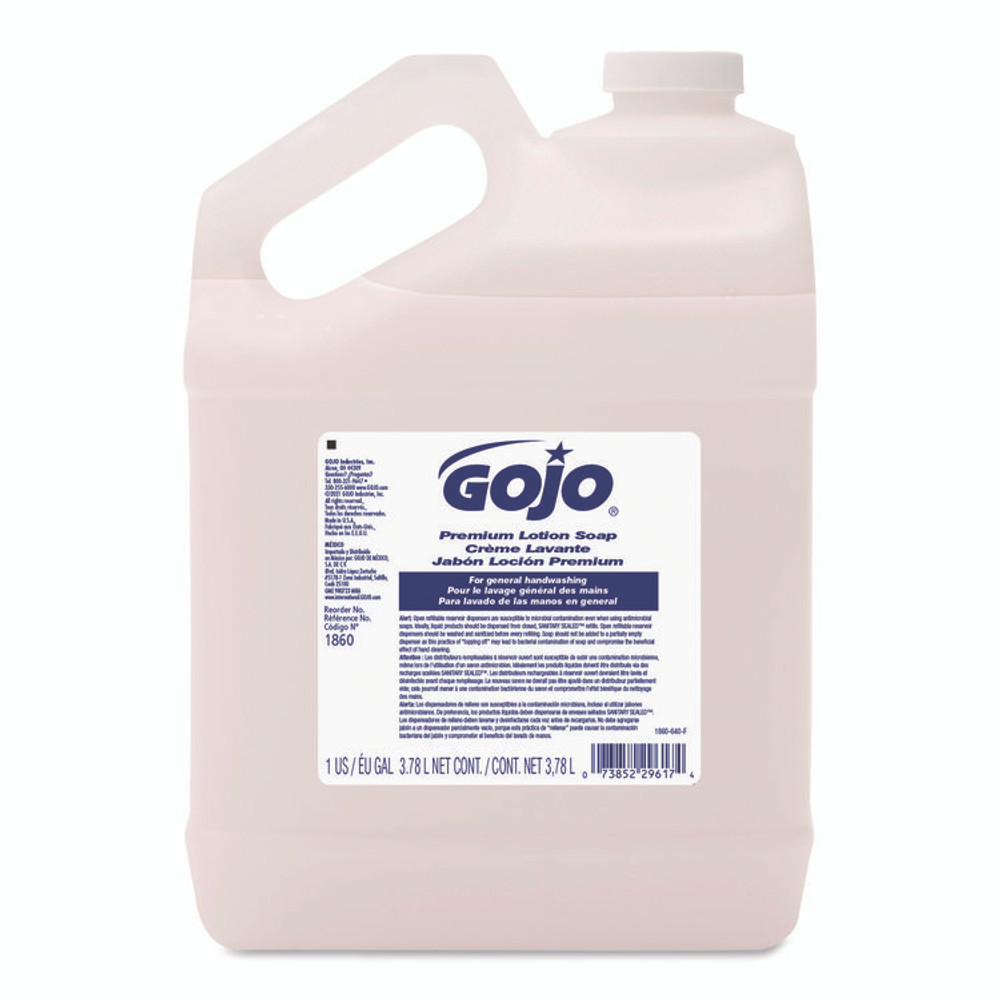 GO-JO INDUSTRIES GOJO® 186004 Premium Liquid Hand Soap Refill, Waterfall Scent, 1 gal