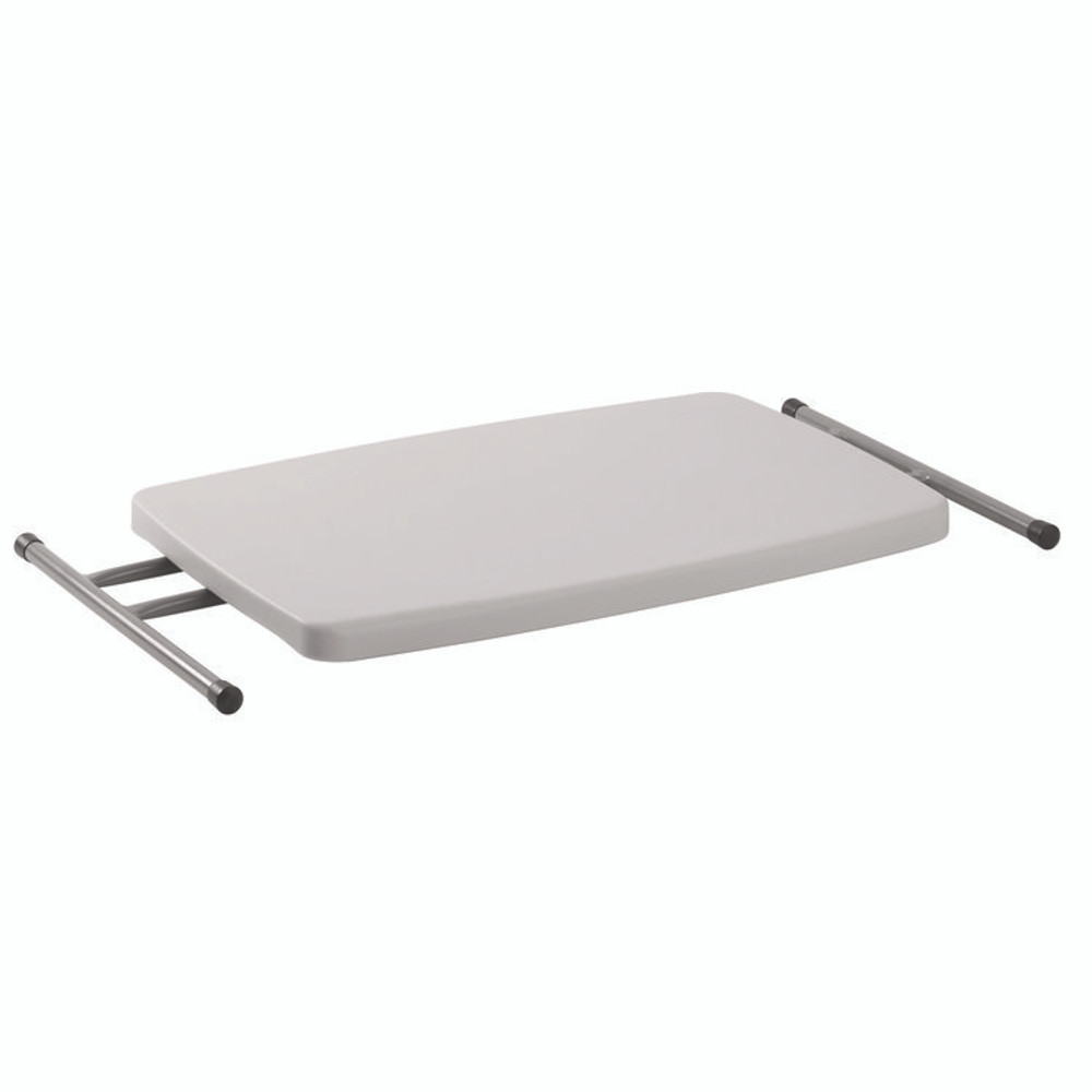 NATIONAL PUBLIC SEATING NPS® PT3020 Height Adjustable Personal Folding Table, Rectangular, 20 x 30 x 27.87, Speckled Gray Top, Gray Base/Legs