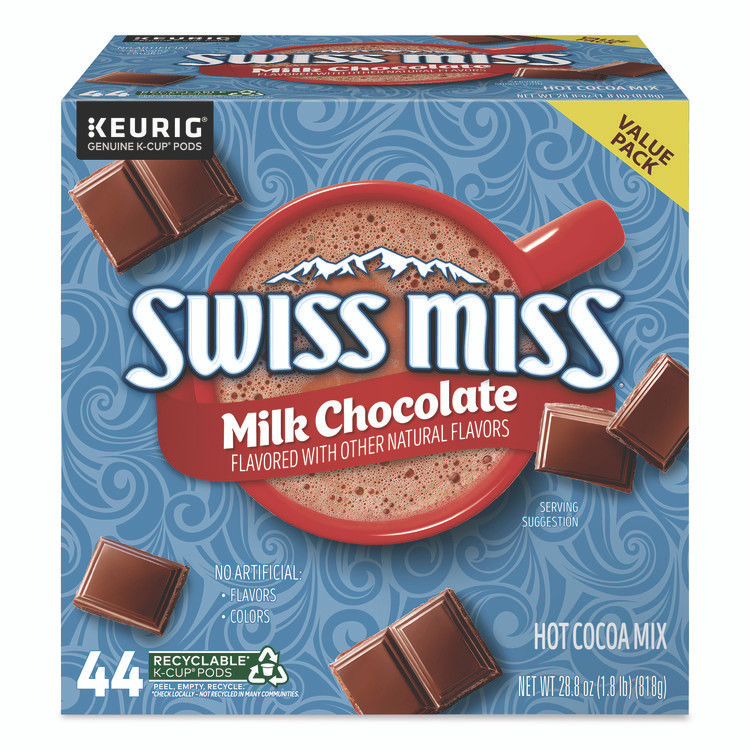 KEURIG DR PEPPER Swiss Miss® 2259481 Milk Chocolate Hot Cocoa K-Cups, 0.65 oz, 44/Box