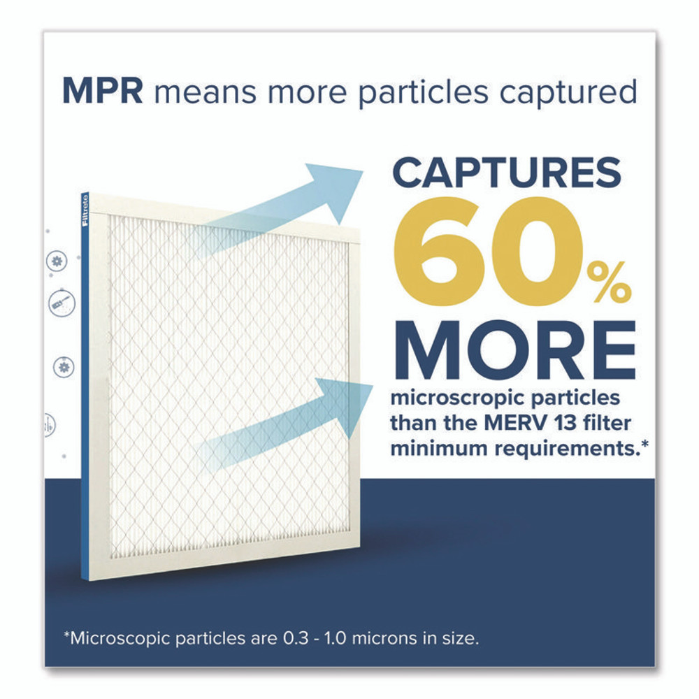 3M/COMMERCIAL TAPE DIV. Filtrete™ UA54CA Premium Allergen, Bacteria and Virus Air Filter, MERV 13, MPR 1900, 14 x 20, 4/Carton