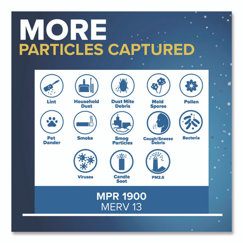 3M/COMMERCIAL TAPE DIV. Filtrete™ UA54CA Premium Allergen, Bacteria and Virus Air Filter, MERV 13, MPR 1900, 14 x 20, 4/Carton