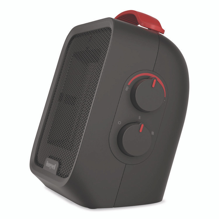 HONEYWELL ENVIRONMENTAL HCE210B UberHeat 5 Ceramic Heater, 1,500 W, 4.5 x 4.5 x 8.86, Black