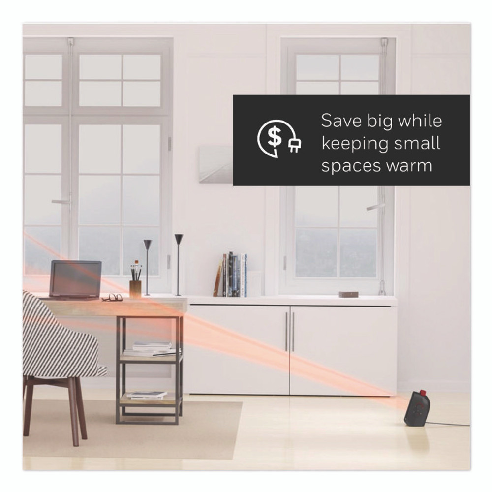 HONEYWELL ENVIRONMENTAL HCE210B UberHeat 5 Ceramic Heater, 4.5 x 4.5 x 8.86, Black
