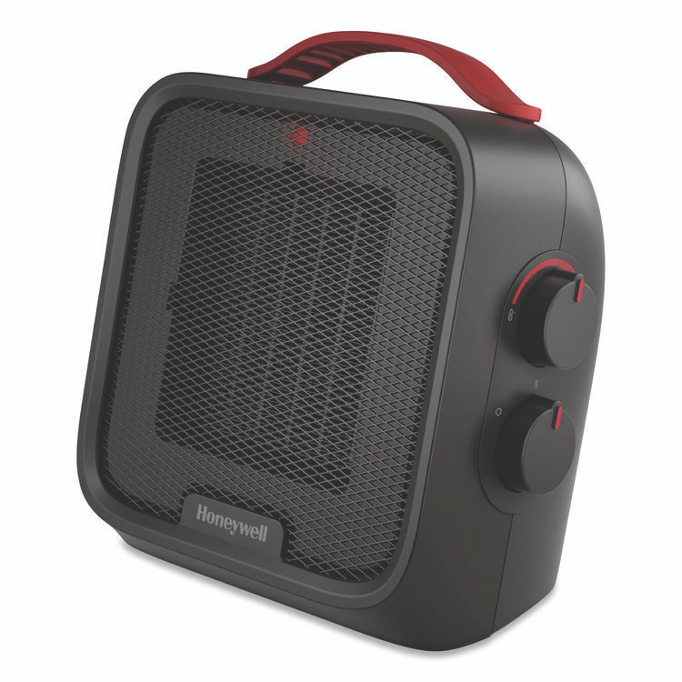 HONEYWELL ENVIRONMENTAL HCE210B UberHeat 5 Ceramic Heater, 1,500 W, 4.5 x 4.5 x 8.86, Black