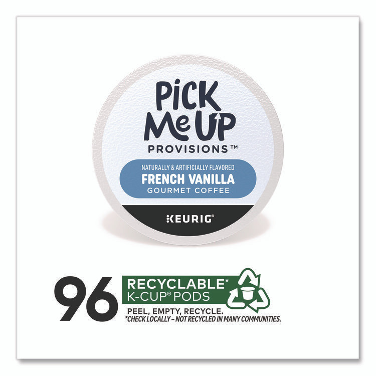 PICK ME UP PROVISIONS PM62434CT French Vanilla Coffee K-Cups, 96/Carton
