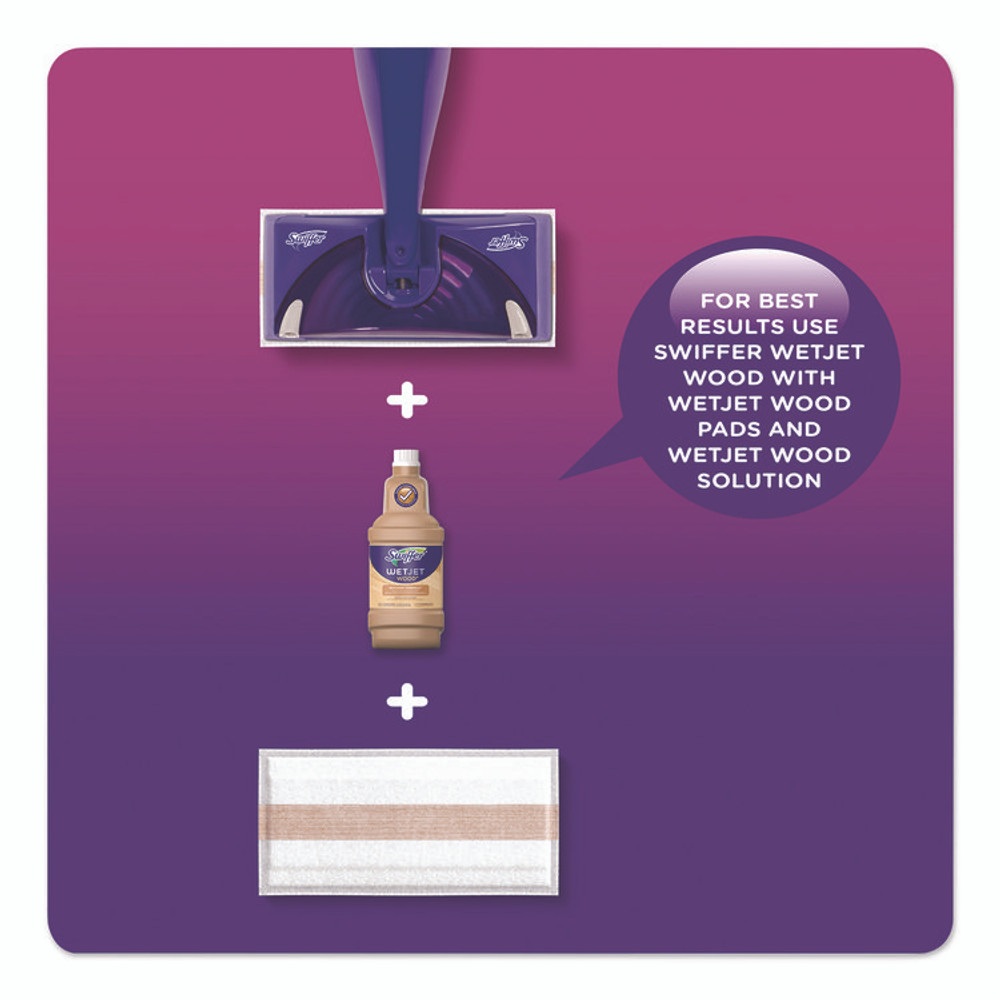 PROCTER & GAMBLE Swiffer® 99925 WetJet System Wood Cleaning Solution Refill, Woodsy Scent, 42.2 oz Bottle, 2/Pack