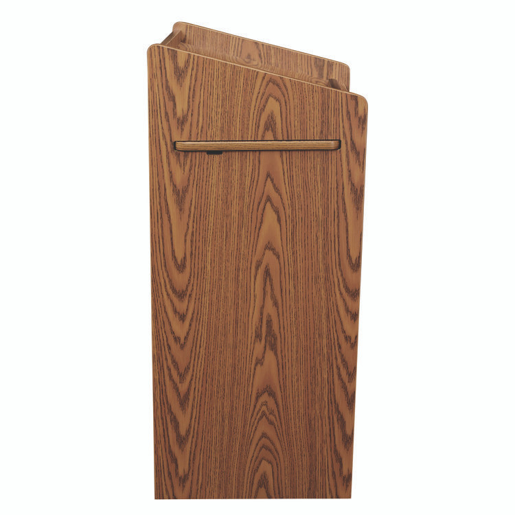 NATIONAL PUBLIC SEATING Oklahoma Sound® 600MO Aristocrat Non-Sound Lectern, 25 x 20 x 46, Oak