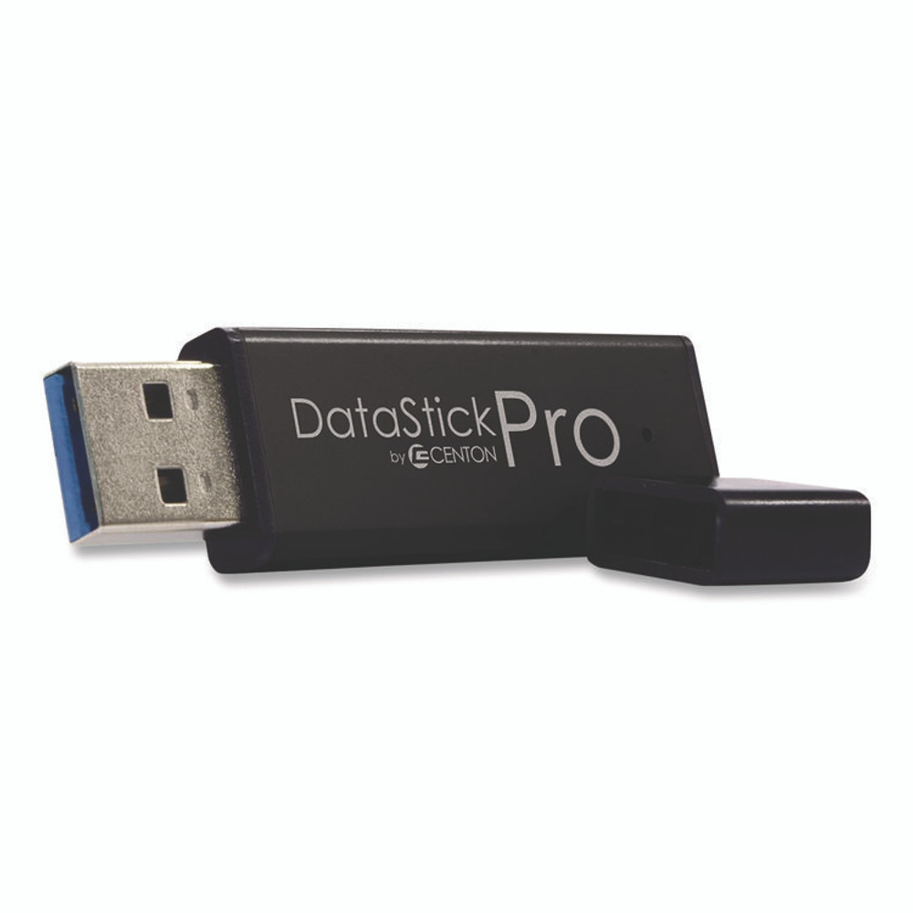 CENTON ELECTRONICS INC. S1U3P616G10B DataStick Pro USB 3.2 Type A Flash Drive, 16 GB, Black, 10/Pack