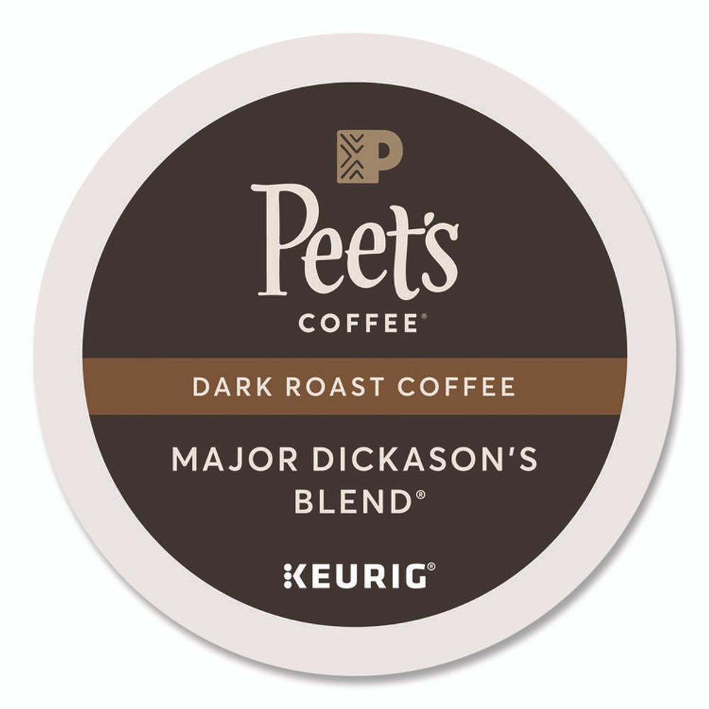 PEETS Peet's Coffee & Tea® 65470 Major Dickason's Blend K-Cups, 0.44 oz, 88/Carton