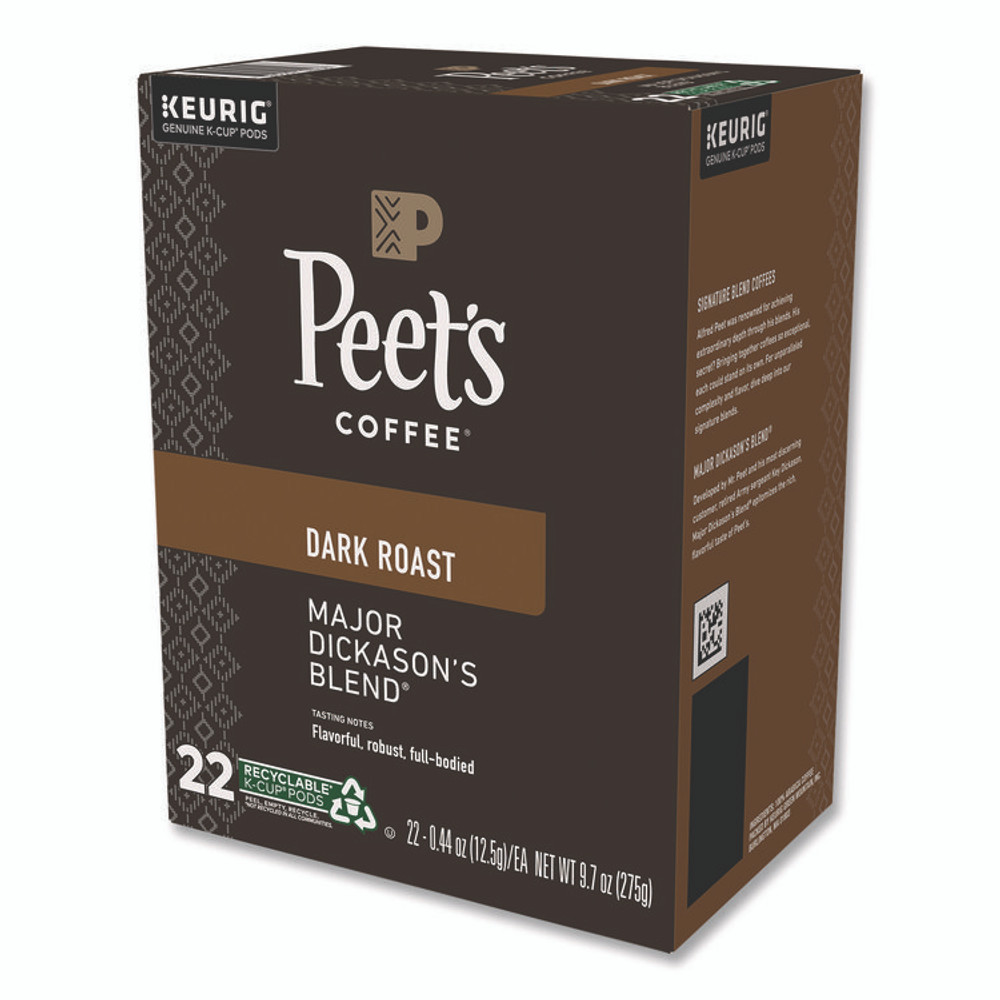 PEETS Peet's Coffee & Tea® 65470 Major Dickason's Blend K-Cups, 0.44 oz, 88/Carton