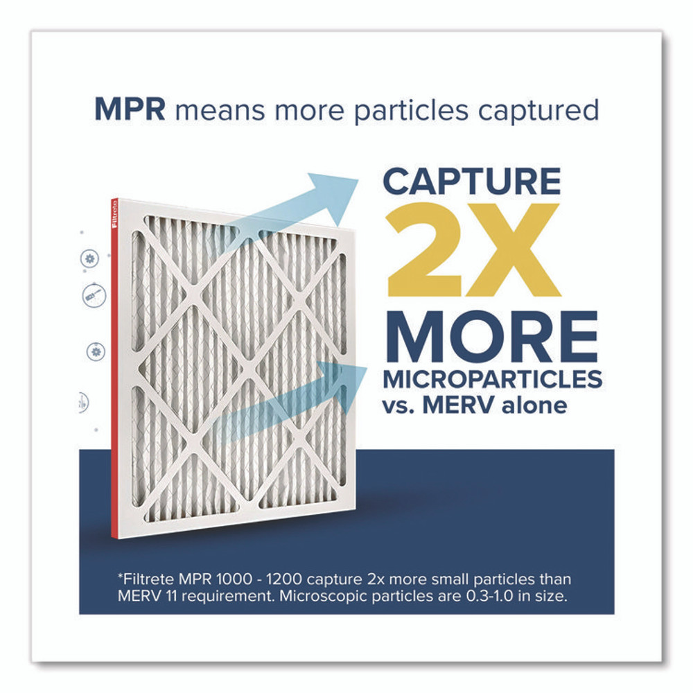 3M/COMMERCIAL TAPE DIV. Filtrete™ 98014CA Allergen Defense Air Filter, MERV 11, MPR 1000, 16 x 25, 4/Carton