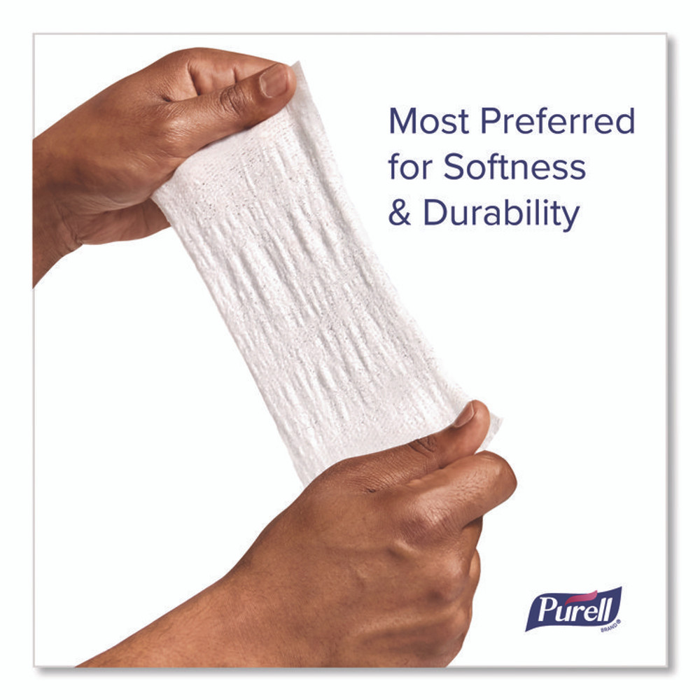 GO-JO INDUSTRIES PURELL® 9025-12 Cottony Soft Individually Wrapped Sanitizing Hand Wipes, 5 x 7, Herbal Scent, White, 480/Carton