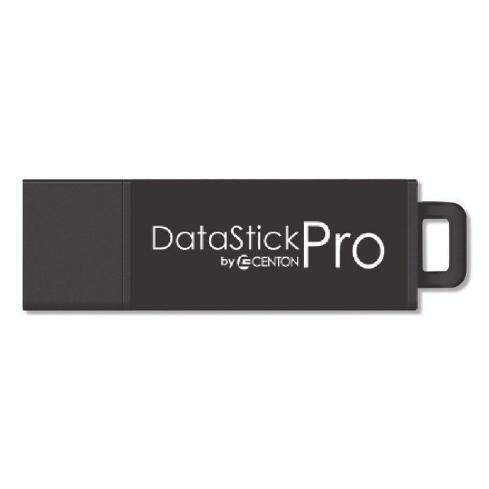 CENTON ELECTRONICS INC. S1U3P6128G10 DataStick Pro USB 3.2 Type A Flash Drive, 128 GB, Black, 10/Pack