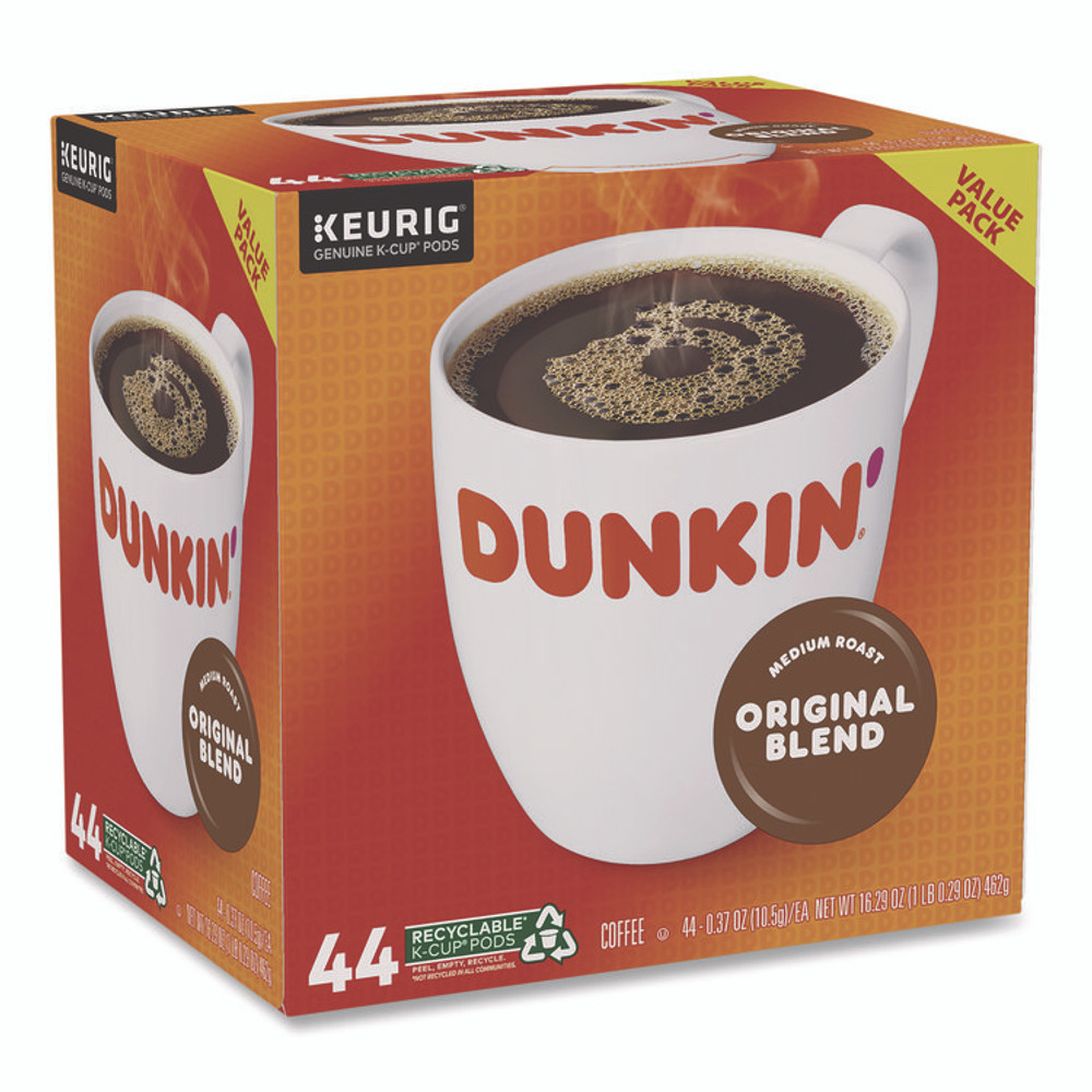 KEURIG DR PEPPER Dunkin'® 2091512 K-Cup Pods, Original Blend, 0.37 oz, 44/Box