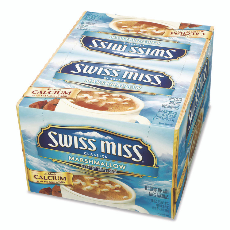 KEURIG DR PEPPER Swiss Miss® 635937 Marshmallow Hot Cocoa Mix, 0.73 oz Packet, 50/Box