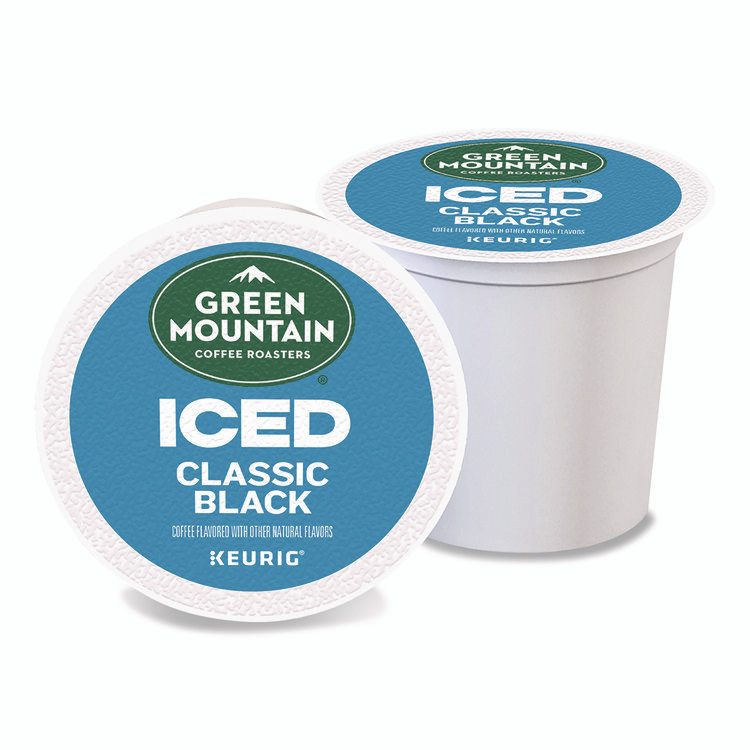 KEURIG DR PEPPER Green Mountain Coffee® 5000372042 Classic Black Brew Over Ice Coffee K-Cups, 0.4 oz, 24/Box
