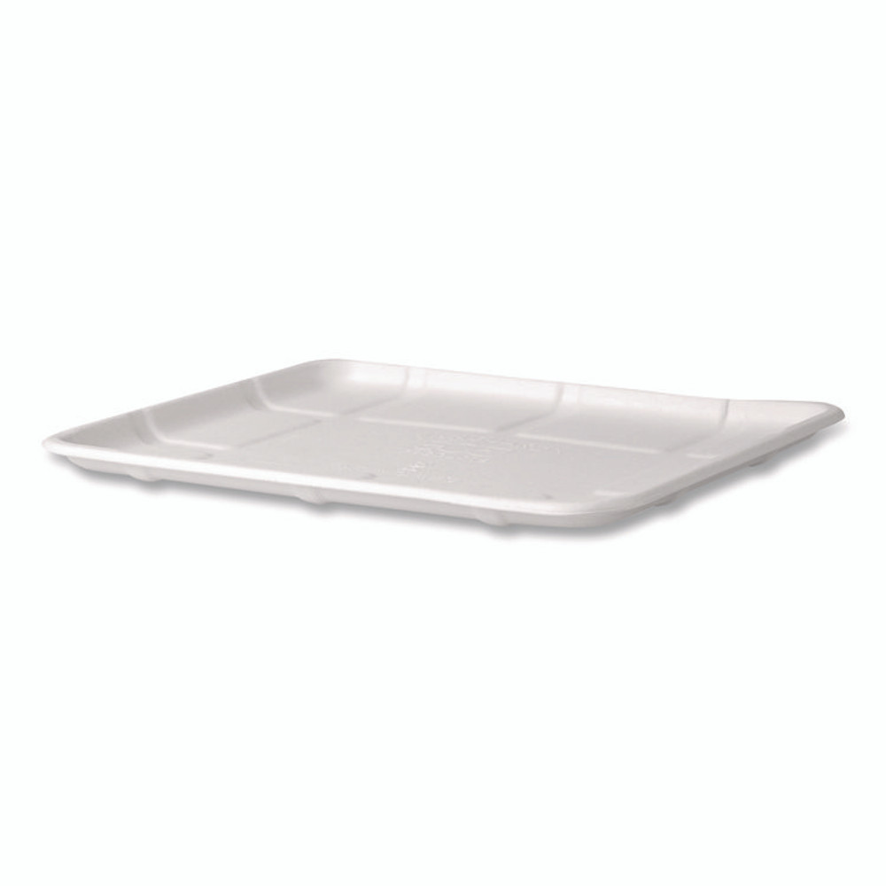 ECO-PRODUCTS,INC. EPMP8SNFA Meat and Produce Food Trays, 10.52 x 8.5 x 0.5, White, Sugarcane Fiber, 300/Carton