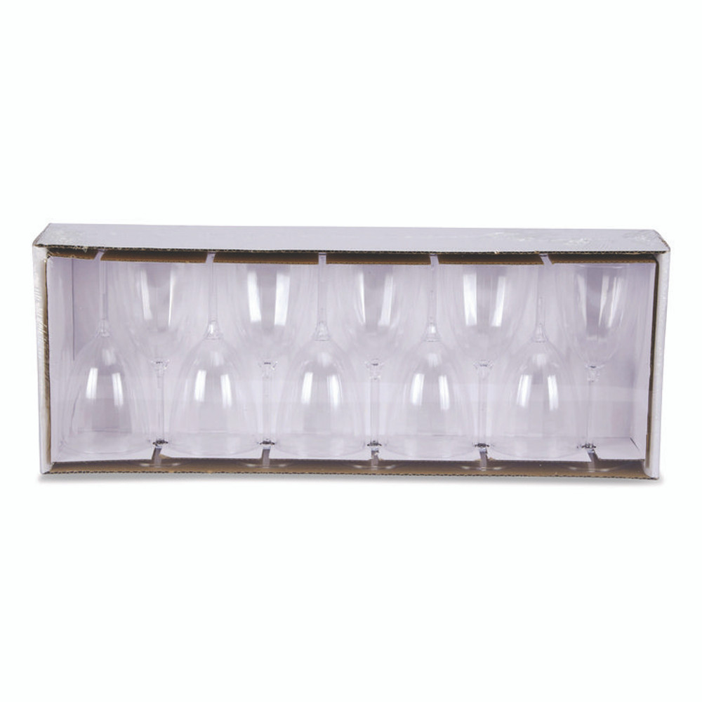 WNA, INC. CW6WINE Classicware One-Piece Stemware, 6 oz, Plastic, Clear, 100/Carton