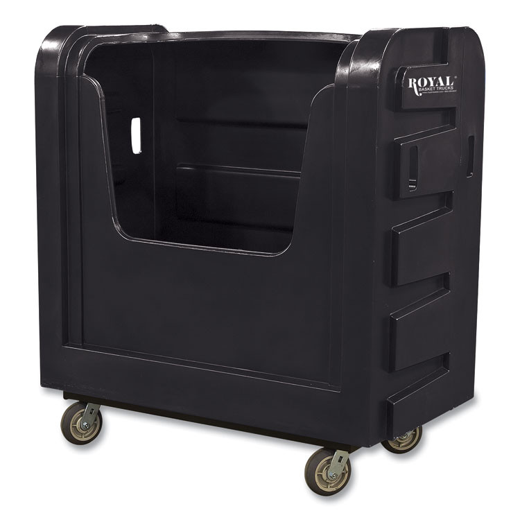 ROYAL BASKET TRUCKS L36BKXBFA6UN Bulk Transport Truck, Plastic, 28" x 47" x 54.75", Black