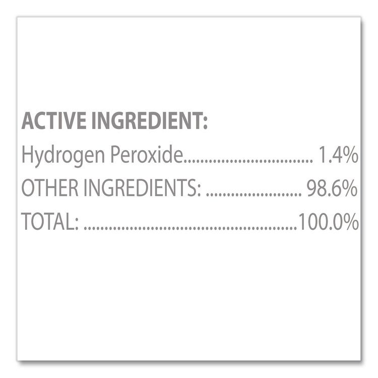 CLOROX SALES CO. Healthcare® 30825EA Hydrogen Peroxide Cleaner Disinfectant Wipes, 6.75 x 5.75, Unscented, 155 Wipes/Canister