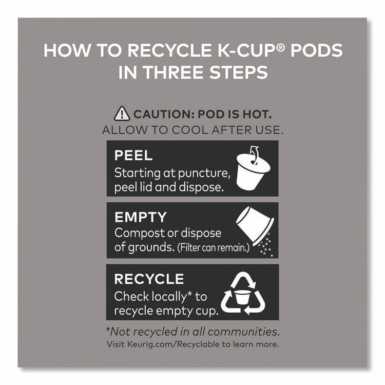 KEURIG DR PEPPER Green Mountain Coffee® 2140552 Half-Caff Coffee K-Cups, 0.33 oz, 48/Box