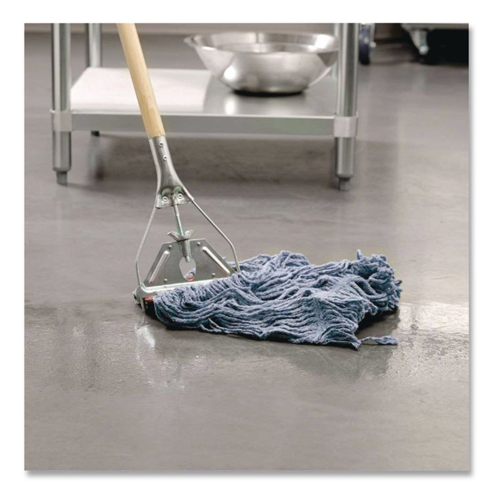 RUBBERMAID COMMERCIAL PROD. FGF51700BL00 Dura Pro Blend Wet Mop, Cotton/Rayon/Synthetic, Medium, Blue