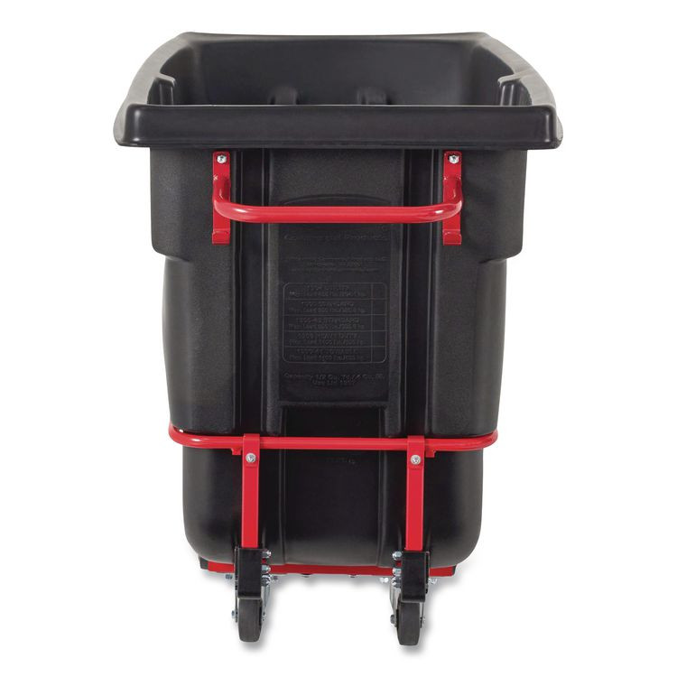 RUBBERMAID COMMERCIAL PROD. 1315 BLA 1 cu yd BRUTE Rotomolded Tilt Truck, 1,250 lb Capacity, Black