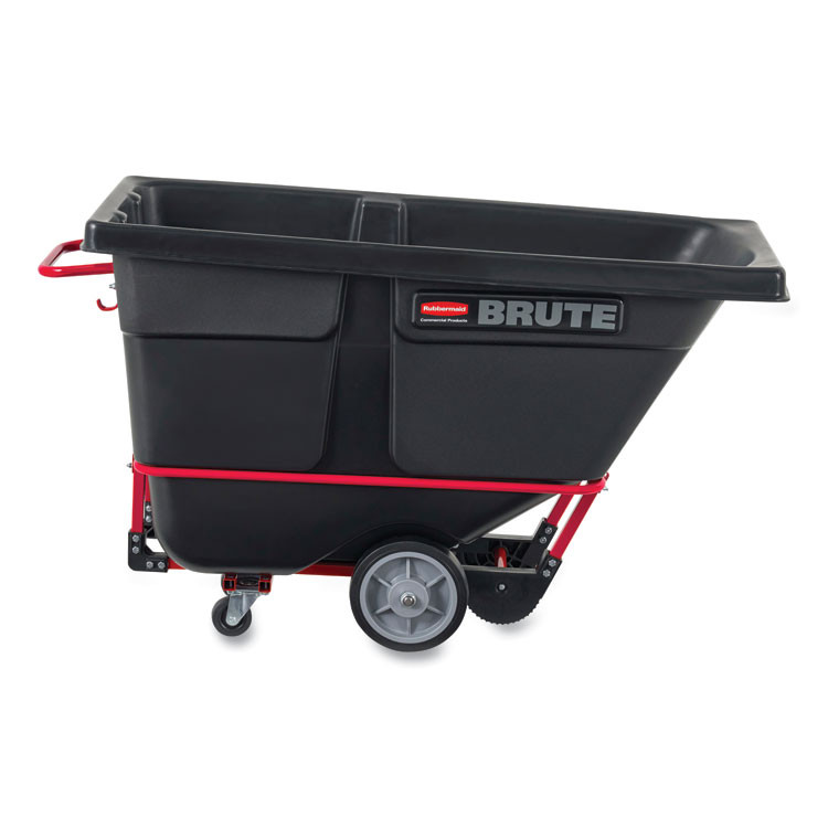 RUBBERMAID COMMERCIAL PROD. 1315 BLA 1 cu yd BRUTE Rotomolded Tilt Truck, 1,250 lb Capacity, Black