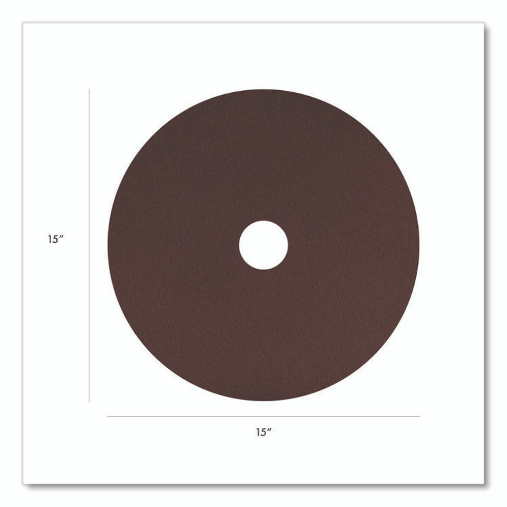 AMERICO MANUFACTURING CO 420715 EcoPrep EPP Specialty Pads, 15" Diameter, Maroon, 10/Carton