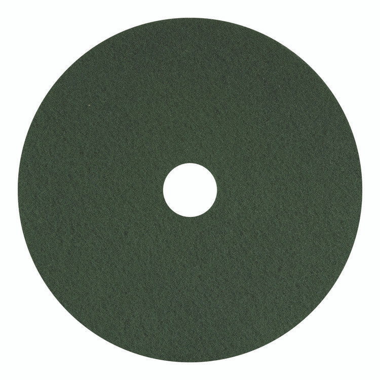 AMERICO MANUFACTURING CO 400316 Scrubbing Pad, 16" Diameter, Green, 5/Carton