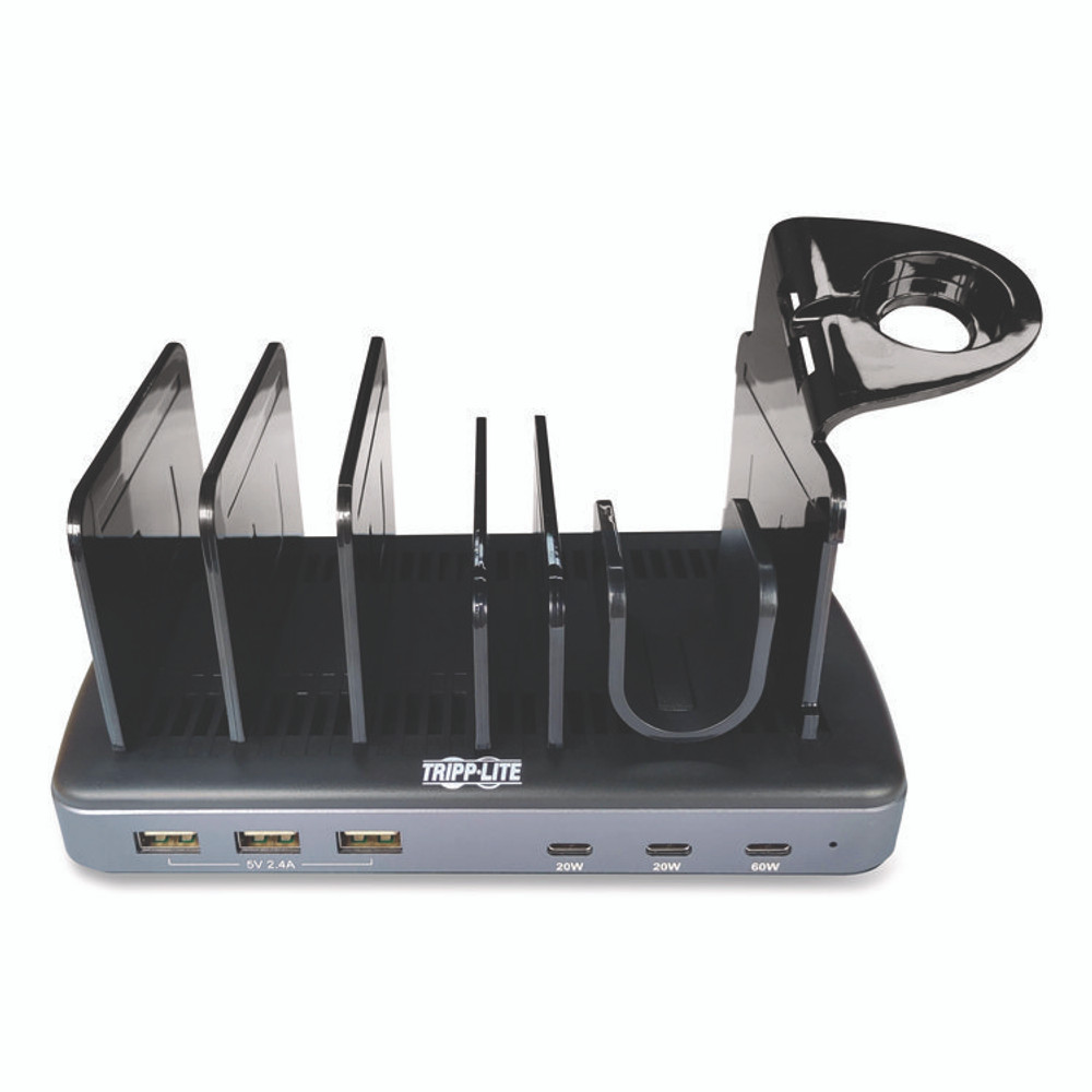 EATON CORPORATION Tripp Lite by U280006C3AST 120W Multi-Device Charging Station with Storage, 6 Devices, 7.3 x 4.45 x 1.33
