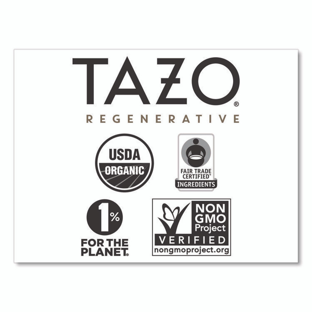 STARBUCKS COFFEE COMPANY Tazo® TAZ00352BX Tea Bags, Organic Earl Grey, 16/Box