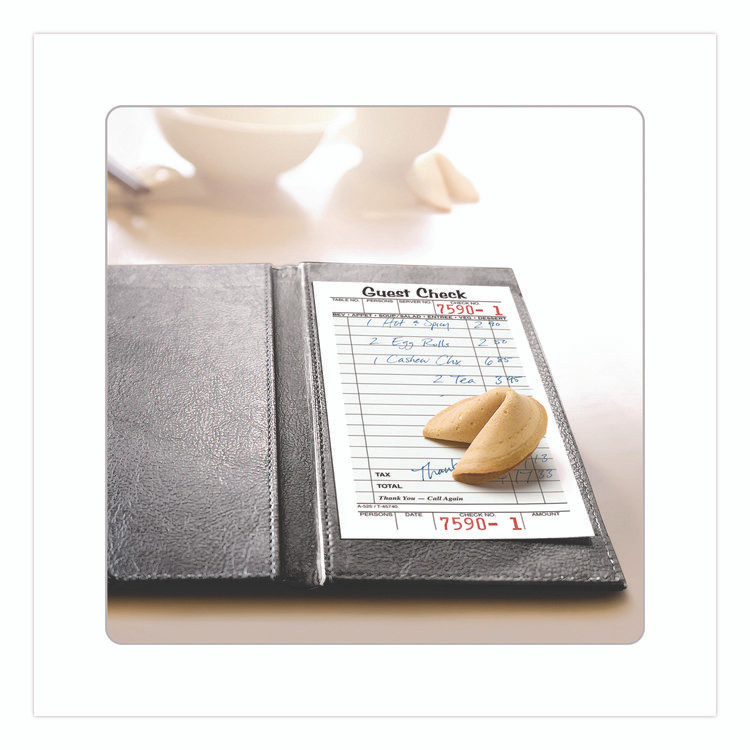 TOPS BUSINESS FORMS Adams® 525SW One-Part Guest Check Pad with Perforated Stub, One-Part (No Copies), 3.4 x 6.25, 50 Forms/Pad, 10 Pads/Pack