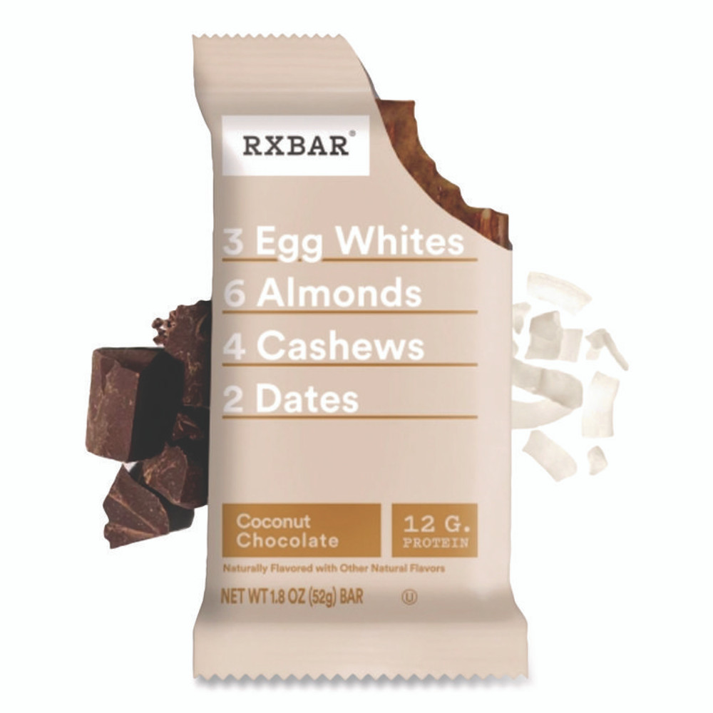 KELLOGG'S RXBAR® CGO00428 Adult Bars, Coconut Chocolate, 1.83 oz Bar, 12/Box