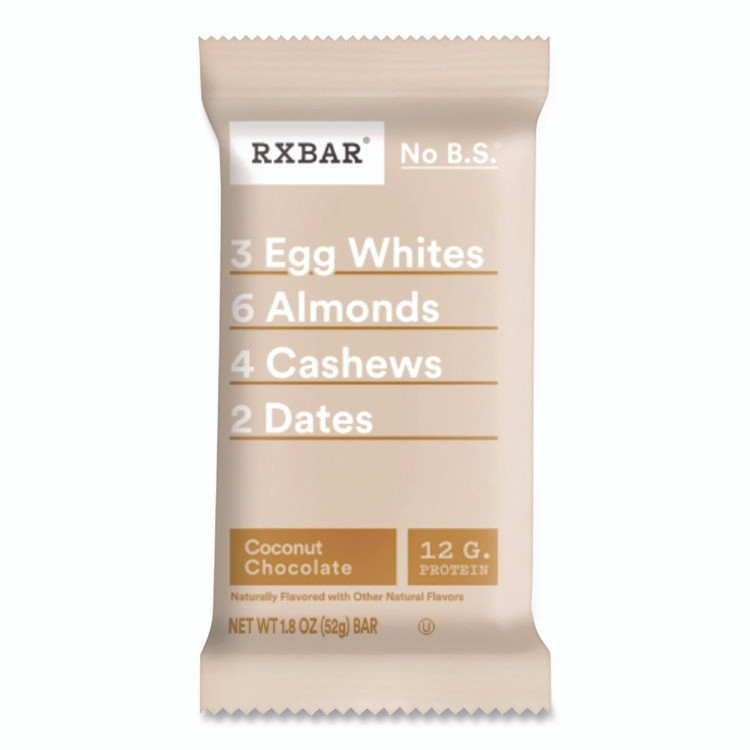 KELLOGG'S RXBAR® CGO00428 Adult Bars, Coconut Chocolate, 1.83 oz Bar, 12/Box
